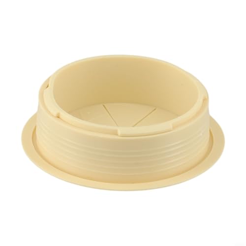 CYRENT Kabellochabdeckung Schreibtisch Tisch Drahtmanagement Tülle Kappe für Computertisch Büromöbel mit 80 mm Öffnungsdurchmesser (Beige) von CYRENT