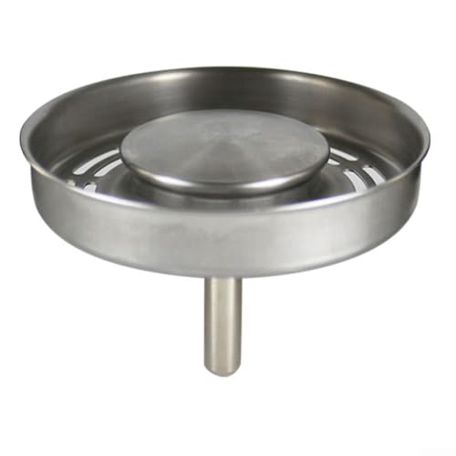 CYRENT Küchenspüle Abflusssieb Edelstahl Korbfilter Stopper für Standardabflüsse Mikroperforiertes Design verhindert Verstopfungen Spülmaschinenfest von CYRENT