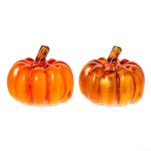 CYRENT LED-Kürbis-Laterne, handgefertigt, Halloween-Dekoration für den Innenbereich, Tischdekoration und Geschenke von CYRENT