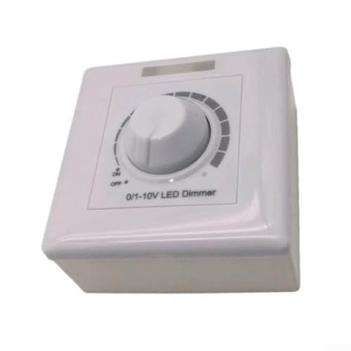 CYRENT Licht-Dimmerschalter, 0-10 V, einstellbare Helligkeit, Steuermodul für LED-Lichter, AC85-277 V, DC0-10 V Ausgang, Weiß CYRENT Licht-Dimmerschalter, 0-10 V, einstellbare Helligkeit, Steuermodul für LED-Lichter, AC85-277 V, DC0-10 V Ausgang, Weiß von CYRENT
