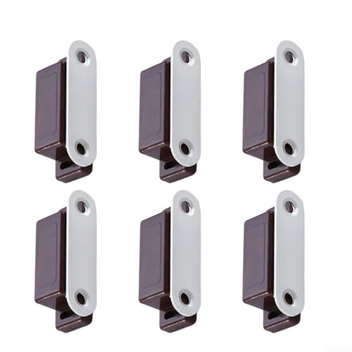 CYRENT Magnetischer Türschnäpper für Schrank, robuster Magnetverschluss, Küchenriegel, kleine Wohnmöbel, Kleiderschrank (braun) von CYRENT