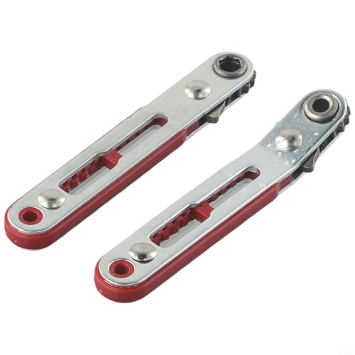 CYRENT Mini-Ratschenschlüssel-Set mit 90 Grad gekröpftem Griff, 1/4 Zoll Chrom-Vanadium-Stahl, Schraubendreher-Werkzeug-Set für enge Räume, 2-teilig CYRENT Mini-Ratschenschlüssel-Set mit 90 Grad gekröpftem Griff, 1/4 Zoll Chrom-Vanadium-Stahl, Schraubendreher-Werkzeug-Set für enge Räume, 2-teilig von CYRENT