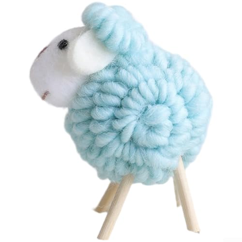 CYRENT Nadelfilz-Set zum Selbermachen mit Filzwolle, Schaf, Basteldekorationen mit weichem Vliesstoff für Urlaub und saisonale künstlerische Projekte, (Azur) von CYRENT