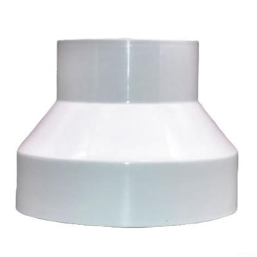 CYRENT PVC-Belüftungsk-Reduzierstück für runde Rohre, 100200 mm, entwickelt, um den Luftstrom zu optimieren und die Leistung des Belüftungssystems zu verbessern (150 bis 100) von CYRENT