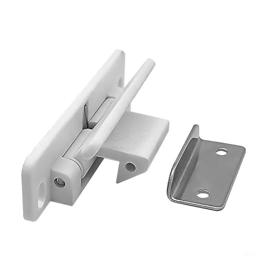 CYRENT RV-Rückhalteverschluss ABS Nylon Türstopper Riegel Modifikation Zubehör für Reiseanhänger Wohnmobil (weiß) von CYRENT