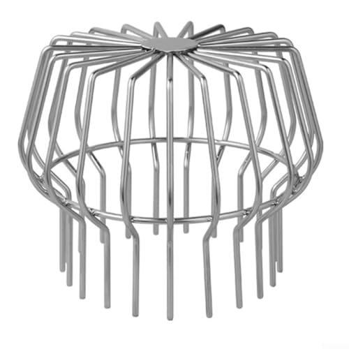 CYRENT Robuste Edelstahl-Ablaufabdeckung mit Anti-blockierendem Netz für Dach, Balkon, Außenbereich (für 145–160 mm Rohr) von CYRENT