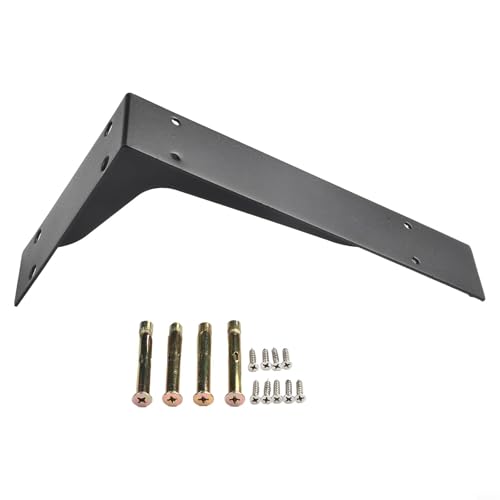 CYRENT Robuste Metall-Regalhalterungen zur Wandmontage, schwebende Dreieckstütze für Innen- und Außenbereich, große Arbeitsplattenregale, Heimbüro-Dekoration (25,4 cm) von CYRENT