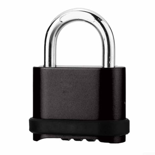 CYRENT Robustes Zahlenschloss, wasserdicht, für den Außenbereich, Sicherheitsschloss mit Anti-Ausbrech-Doppelbolzen, Design für Tore, Lagerschuppen (A) von CYRENT