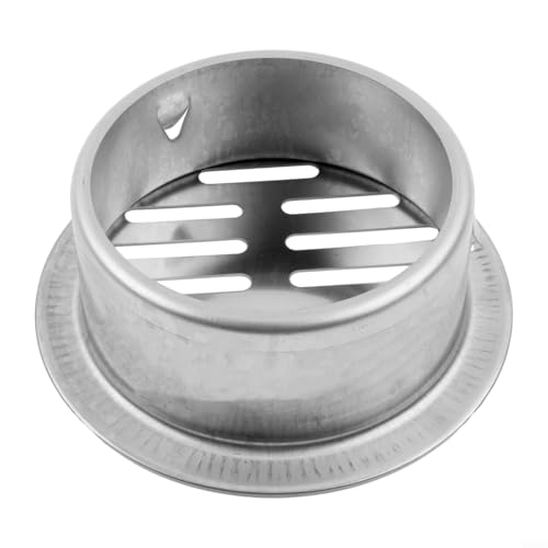 CYRENT Runder Edelstahl-Bodenablauf aus Metall, Stahl, Gully Grid, Dusche, verstopfungsfreier Abflussfilter (110 mm Rohr) von CYRENT