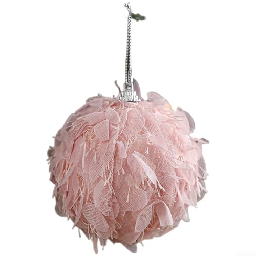 CYRENT Schaumstoff-Weihnachtskugel zum Aufhängen an Bäumen und festliche Party-Dekoration mit Plüsch-Textur und klassischem Stil (Stil C) von CYRENT