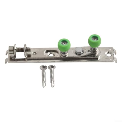 CYRENT Schiebetür-Positionierungsrad Verstellbares Anti-Sway Oberradlager mit Kugel aus Eisengummi für Holztüren Hohle Schiebetüren (21 mm spitze Schraube) von CYRENT