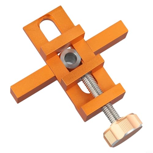 CYRENT Schranktür-Installationspositionierer, Aluminiumlegierung, verstellbares Vorrichtungswerkzeug mit Bohrer, Lokalisierungshilfe für Küchenschrank, Hardware, Bohrlochpositionierung (A) von CYRENT