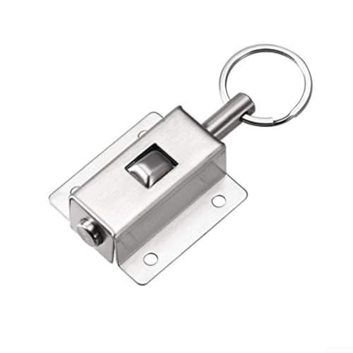 CYRENT Schranktürschnäpper aus Edelstahl mit federbelastetem Schieberiegel, bietet reibungslosen Betrieb und sicheren Türverschluss CYRENT Schranktürschnäpper aus Edelstahl mit federbelastetem Schieberiegel, bietet reibungslosen Betrieb und sicheren Türverschluss von CYRENT