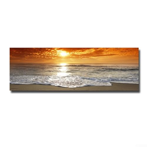 CYRENT Strandlandschaft Leinwand Wandkunst Meer Natur Landschaft Drucke ungerahmt Wohnkultur Bilder für Wohnzimmer Schlafzimmer Arbeitszimmer 40 x 120 cm CYRENT Strandlandschaft Leinwand Wandkunst Meer Natur Landschaft Drucke ungerahmt Wohnkultur Bilder für Wohnzimmer Schlafzimmer Arbeitszimmer 40 x 120 cm von CYRENT