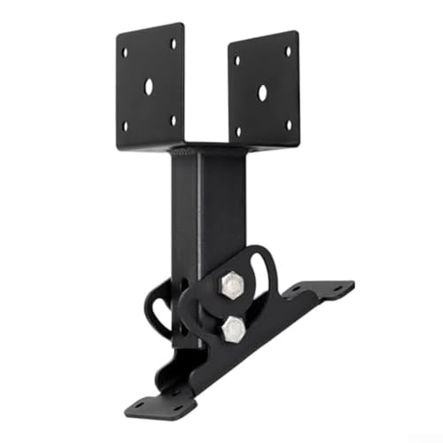 CYRENT Strapazierfähige verstellbare Dacherhöhung Halterung Kit Metall Pergola Unterstützung für stabile Outdoor-Unterstände Markisen und Terrasseninstallation schwarz von CYRENT