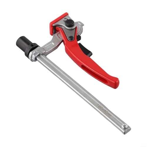 CYRENT Tischlochklemme für Holzbearbeitung, Chrom-Vanadium-Stahl, Schnellspann-Ratschenmechanismus mit selbstausrichtender Backe, 19 mm (3/4 Zoll), 19 mm (20 mm) von CYRENT