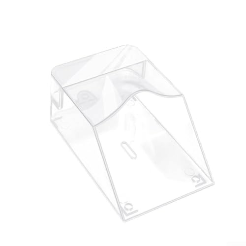 CYRENT Transparente wasserdichte Türklingelabdeckung für den Außenbereich, kabellose Türklingel-Regenschutz, PC-Spritzwassergeschützte Box, schützt Türklingelknopf bei jedem Wetter (1 Pack) von CYRENT