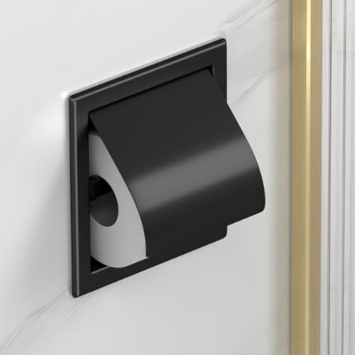 CYRENT Versenkter Edelstahl-Papierhandtuchhalter für integrierte Wandmontage, entworfen, um Feuchtigkeit und Rost zu widerstehen, verbessert die Raumeffizienz und Stil (Silber) von CYRENT