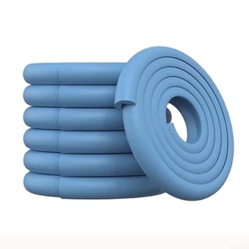 CYRENT Weiche Schaumstoffmatten mit Treppenstufenpolsterung und Anti-Kollisionsstreifen zum Schutz von Füßen und Möbelkanten während der Verwendung von Leitern und Stühlen (blau) von CYRENT