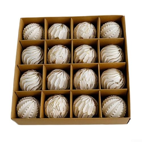 CYRENT Weihnachtskugel-Ornament-Set mit Baumdekoration und Urlaubsdisplays, entworfen für mehrere Jahreszeiten (D) von CYRENT