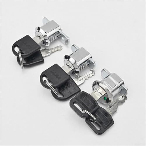 CYRENT Werkzeugkastenschloss aus Legierung, Schrankeinsatz, Schubladenschloss mit 180-Grad-Rotations-Entriegelungsmechanismus und zwei Schlüsseln für erhöhte Sicherheit (H) von CYRENT