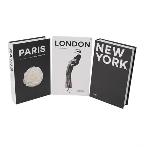 Dekorative Bücher Kunstbuch-Set Couchtisch Dekor Bücherregal Display Requisite Luxus minimalistisch skandinavisch weiß schwarz neutral (Set) von CYRENT