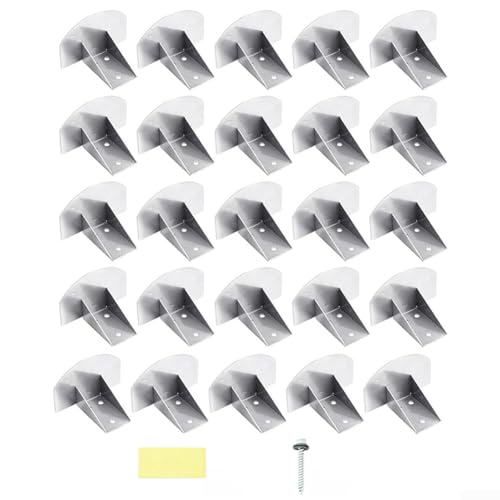 Edelstahl Schneeschutz Set Metall Dach Schneestopper mit Schrauben Wetterbeständig Eisschutz Silber für Zuhause Industrie Gewerbliche Nutzung 4x2,5 Zoll Edelstahl Schneeschutz Set Metall Dach Schneestopper mit Schrauben Wetterbeständig Eisschutz Silber für Zuhause Industrie Gewerbliche Nutzung 4x2,5 Zoll von CYRENT