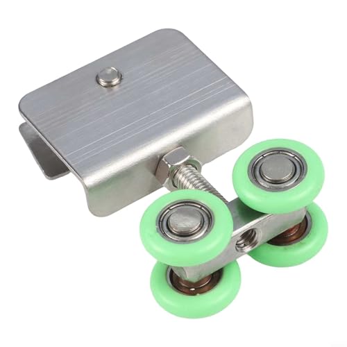 Edelstahlrollen-Set für Schiebetüren mit leicht verständlicher Montageanleitung (1 Stück) von CYRENT