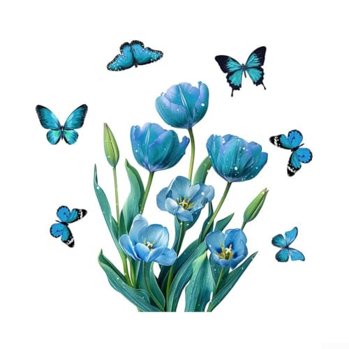 Elegante elektrostatische Schmetterlings-Blumen-Aufkleber aus PVC für einfaches Raum-Styling Elegante elektrostatische Schmetterlings-Blumen-Aufkleber aus PVC für einfaches Raum-Styling von CYRENT
