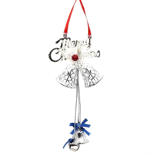 Erfreuen Sie sich am Klang dieser klaren, ausstrahlenden dekorativen metallischen Glöckchen für alle Arten von Feiern (Silber) von CYRENT