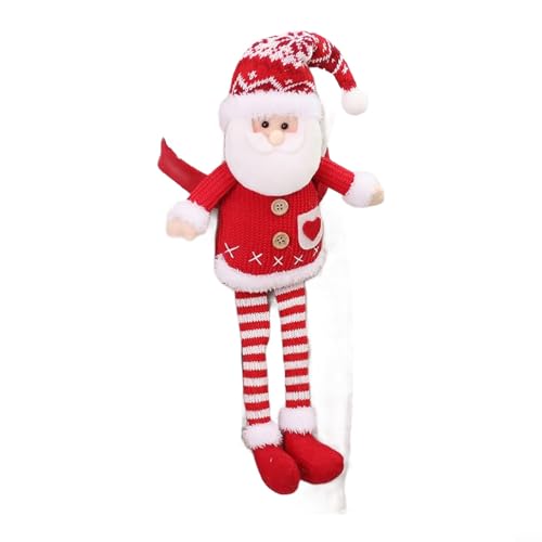 Gestrickter Plüsch-Vorhang-Raffhalter, festliches Schneemann- und Rentier-Design für Weihnachten, dekorativ, sicherer Vorhanghalter, lange Beine für Wohnzimmer, Schlafzimmer, rotes weiches Tuch, 50 cm Gestrickter Plüsch-Vorhang-Raffhalter, festliches Schneemann- und Rentier-Design für Weihnachten, dekorativ, sicherer Vorhanghalter, lange Beine für Wohnzimmer, Schlafzimmer, rotes weiches Tuch, 50 cm von CYRENT