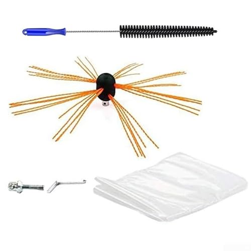 Kaminkopf-Set mit Schraubenschlüssel und Staubsammelblatt für effektive Reinigung (fünfteilig) von CYRENT