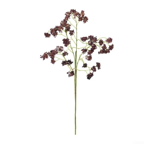 Künstlicher Pflaumenbeerenstiel, Kunstblumen-Zweig, Herbst-Tischdekoration, Urlaubsarrangement, Kunststoff, 40 cm, Beerenzweig, für Halloween, Weihnachten, Party, Festliche Jahreszeit, DIY-Dekoration von CYRENT