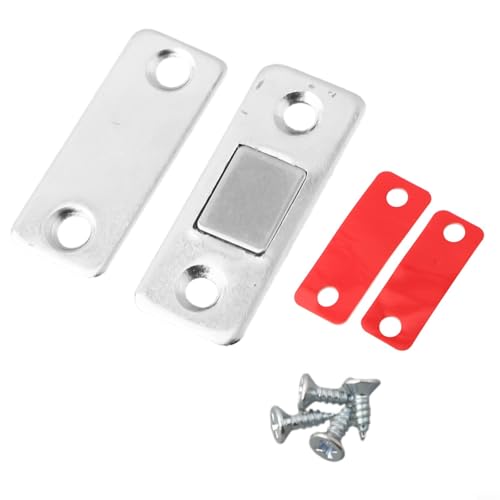 Magnetischer Türschnäpper Schrank Magnetischer Türschnäpper Schublade Magnete Verschluss Ultra Dünn Tür Magnetischer Möbelschließer (Silber) von CYRENT