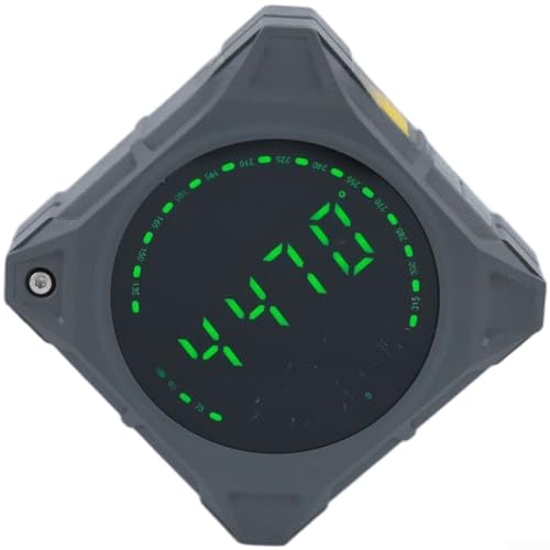 Magnetischer digitaler Neigungsmesser, LCD-Winkelmesser, 0, 180 Grad, Dual-Modus-Messung mit Hold-Funktion und Reichweitenumschaltung für präzise Winkelablesung (grau DL52YH) von CYRENT