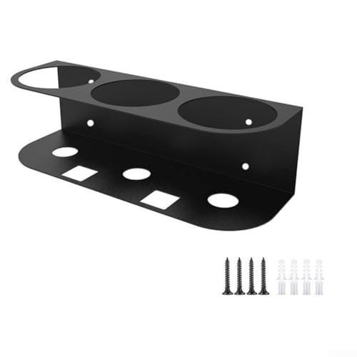 Metall-Wandhalterung für Sprühdosen mit quadratischem Loch für Garage für Werkstatt, Organizer, Regal, rostbeständig, platzsparender Halter für Farb- und Schmiermitteldosen (zwei quadratische Löcher) Metall-Wandhalterung für Sprühdosen mit quadratischem Loch für Garage für Werkstatt, Organizer, Regal, rostbeständig, platzsparender Halter für Farb- und Schmiermitteldosen (zwei quadratische Löcher) von CYRENT