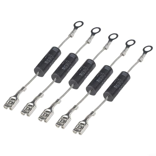 Mikrowellen-Diode CL0112 Hochspannungs-Gleichrichter, 12 kV, unidirektional, 350 mA, für Haushaltsgeräte, 5 Stück Mikrowellen-Diode CL0112 Hochspannungs-Gleichrichter, 12 kV, unidirektional, 350 mA, für Haushaltsgeräte, 5 Stück von CYRENT