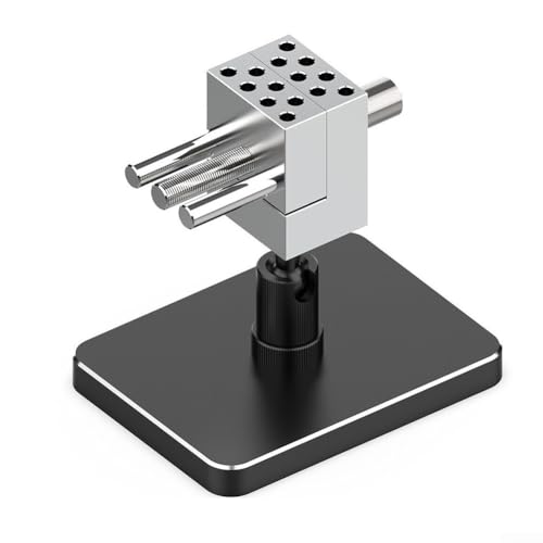 Mini Tischschraubstock Kompakte verstellbare Klemme 360° drehbar CNC Aluminiumlegierung für Modeling Hobby von CYRENT