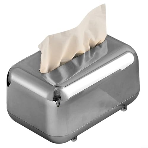 Moderner Taschentuchbox-Organizer, Kunststoff, rutschfeste Unterseite, dekorativer Taschentuchhalter, kompatibel mit abnehmbaren Papierservietten für Badezimmer, Büro, Schlafzimmer, Küche Moderner Taschentuchbox-Organizer, Kunststoff, rutschfeste Unterseite, dekorativer Taschentuchhalter, kompatibel mit abnehmbaren Papierservietten für Badezimmer, Büro, Schlafzimmer, Küche von CYRENT