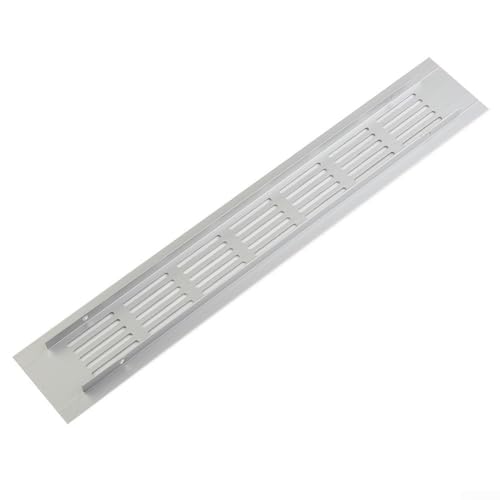Rechteckige Lüftungsgitterabdeckung aus Aluminiumlegierung für Schrank, Kleiderschrank, Luftstrom-Panel, beständig (50 x 300 mm) von CYRENT
