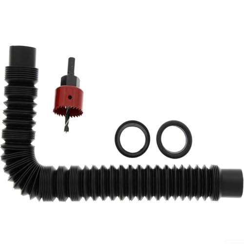 Regenwasserspeicher-Erweiterungsstecker-Set mit verstellbarem Rohr, wasserdichten Gummiringen und Bohrer, zum effizienten Verbinden mehrerer Regentonnen Regenwasserspeicher-Erweiterungsstecker-Set mit verstellbarem Rohr, wasserdichten Gummiringen und Bohrer, zum effizienten Verbinden mehrerer Regentonnen von CYRENT