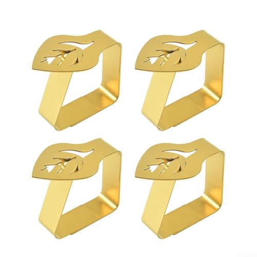 Robuste Edelstahl-Tischdeckenklammern zum sicheren Halten Ihrer Tischdecke bei Veranstaltungen (Gold) von CYRENT