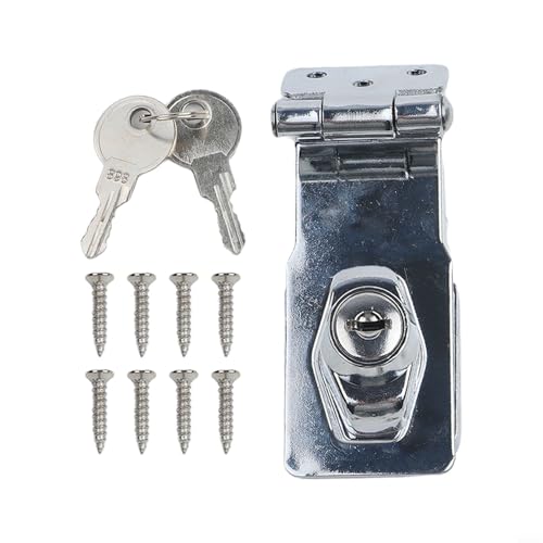 Schubladenschloss mit Schlüssel geeignet für nach innen öffnende Türen in einem 90-Grad-Winkel, entworfen für Schränke und Schubladen, die sichere Verriegelungslösungen erfordern (10,2 cm) von CYRENT