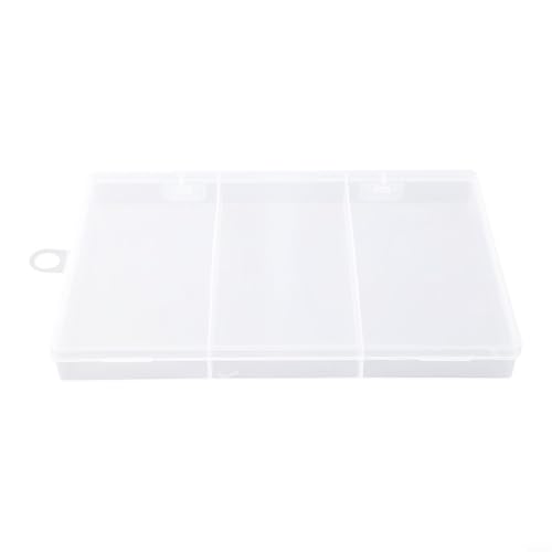 Transparente Kunststoff-Organizer-Tasche mit 3 Fächern, staub- und feuchtigkeitsbeständige Aufbewahrung für Schmuck, Angelausrüstung, Kosmetik und kleines Zubehör Transparente Kunststoff-Organizer-Tasche mit 3 Fächern, staub- und feuchtigkeitsbeständige Aufbewahrung für Schmuck, Angelausrüstung, Kosmetik und kleines Zubehör von CYRENT
