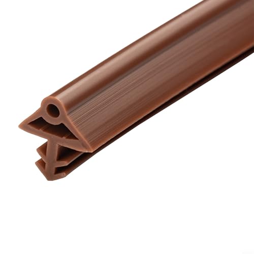 Türdichtungsstreifen aus porösem Holz, 5 m, flexibles Gummimaterial zur Geräuschreduzierung und Winddichtigkeit an Türen, Schränken und Möbeln (braun) von CYRENT