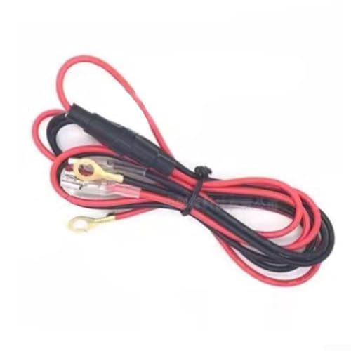 USB-Kabel, Netzkabel, 18 AWG für den Automobileinsatz mit 10 A Sicherung, kompatibel mit den meisten Autos und Motorrädern, 0 6 m bis 1 5 m Länge (1 Meter) von CYRENT