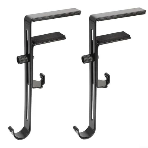 Verstellbare Teleskop-Haken für Weihnachtsstrümpfe, Metall, für Kamin, Kaminsims, Dekoration, 2 Stück von CYRENT