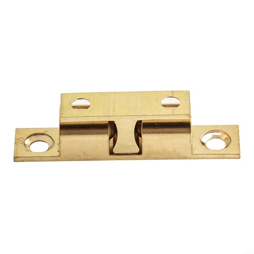 Verstellbarer Türriegel aus massivem Messing, 50 mm, mit Doppelkugel-Spannmechanismus für Holztüren von CYRENT
