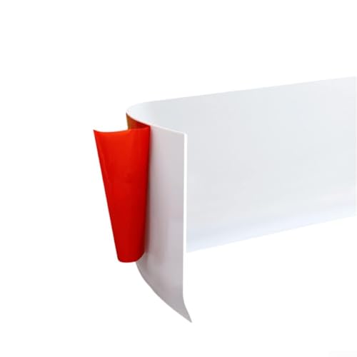 Wasserdichte PVC-Sockelleiste, 4 m Länge, einfache Installation für jeden Raum (weiß) von CYRENT