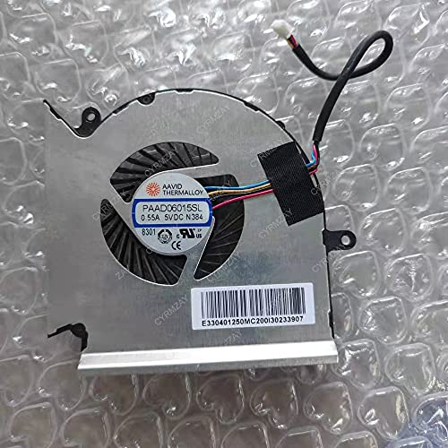 CYRMZAY GPU Lüfter Kompatibel für MSI GE63 GL63 GV63 GP63 GP73 GE73 GL73 GE63VR GE63VR-7RE GE63VR-7RF GE73VR GE73VR-7RE GE73VR-7RF MS-16P1 16P7 MS-17C1 Ventilator PAAD06015SL N384 Ventilator von CYRMZAY